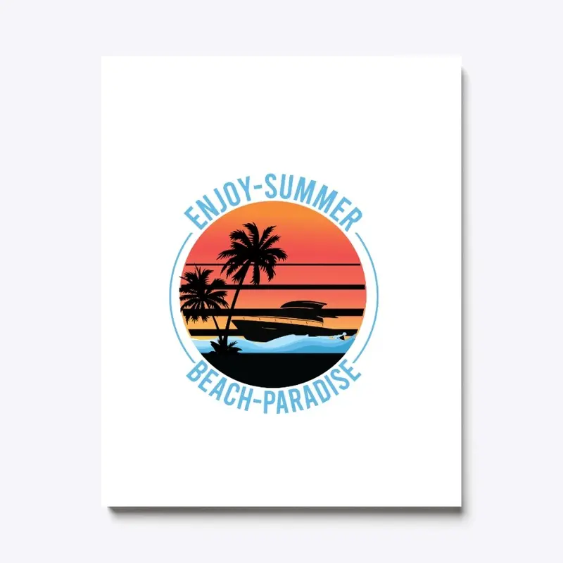 ENJOY SUMMER BEACE PARADISE T-SHIRT