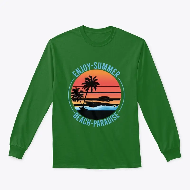 ENJOY SUMMER BEACE PARADISE T-SHIRT