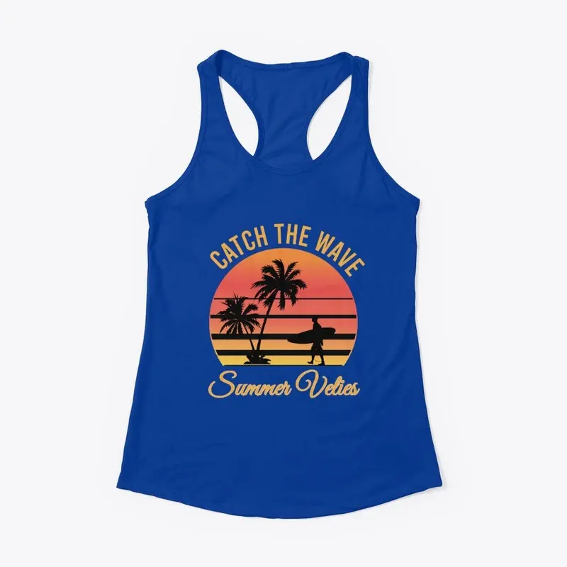 CATCH THE WAVE SUMMER VELIES T-SHIRT